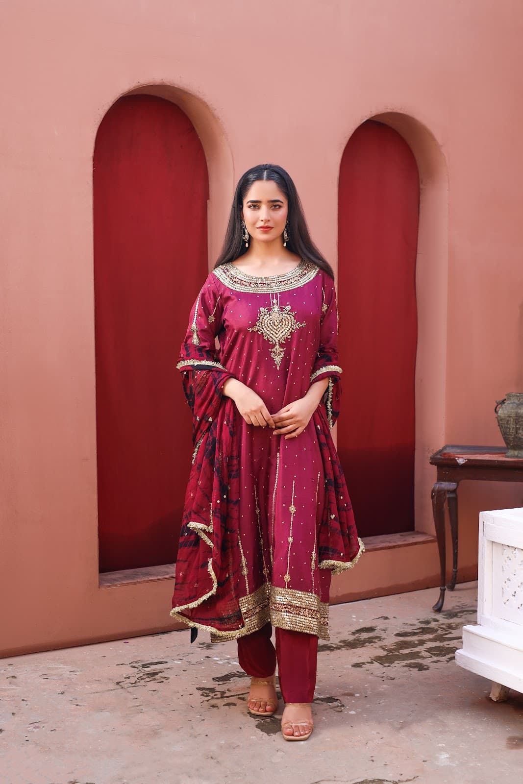 Mehvish Burgundy - Image 1