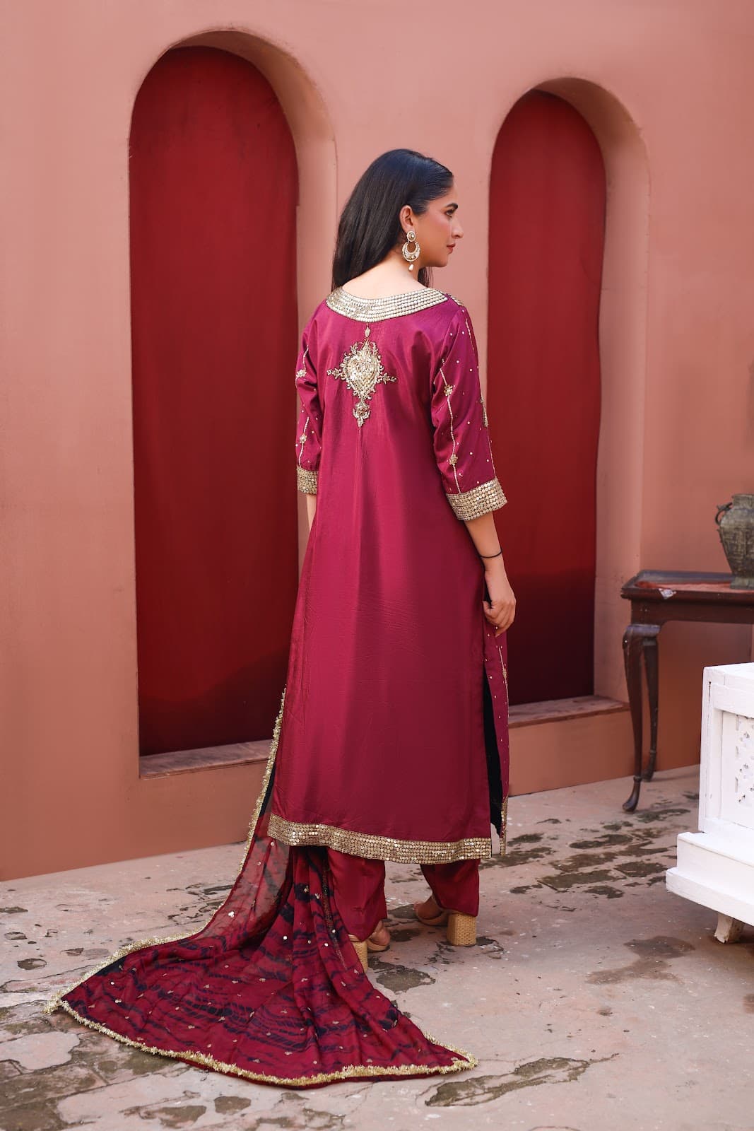 Mehvish Burgundy - Image 2